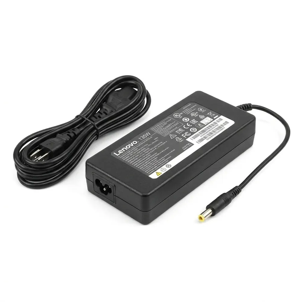 Lenovo 135W Original Charger (Slim Tip Yellow) at N.N Laptop Lahore